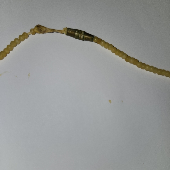 Vintage Carved Bone Necklace - Picture 3 of 4